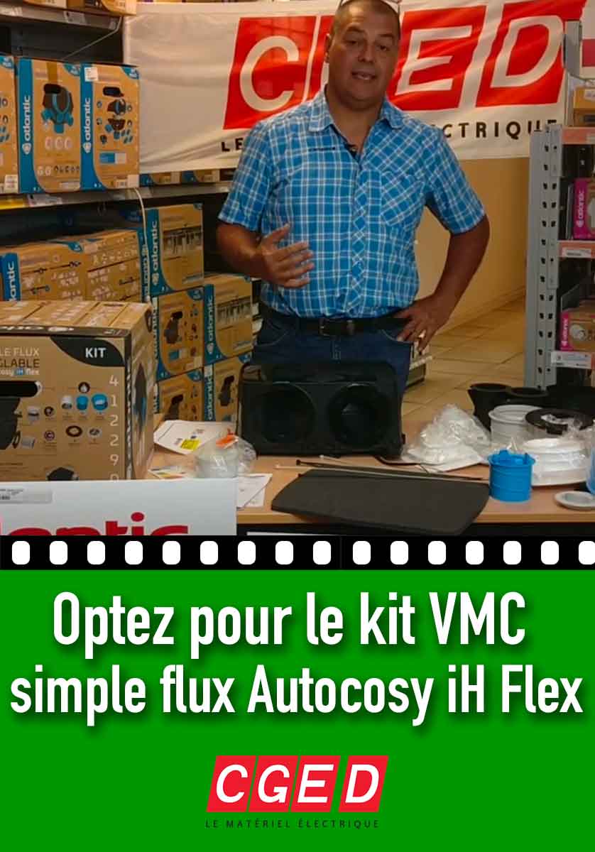 Kit VMC autoréglable - simple flux - Autocosy iH Flex ATLANTIC